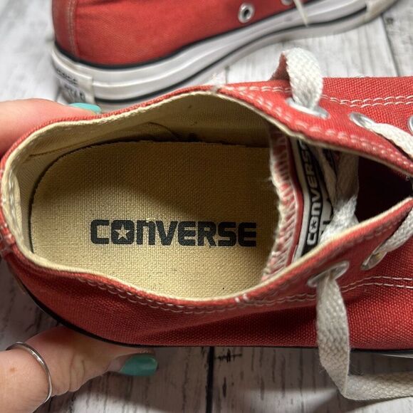 Converse Chuck Taylor All Star Low Red Sneakers 125808F Size W6 M4 - Picture 9 of 9